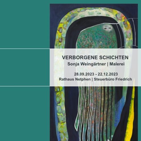 Plakat Ausstellung verborgene Schichten